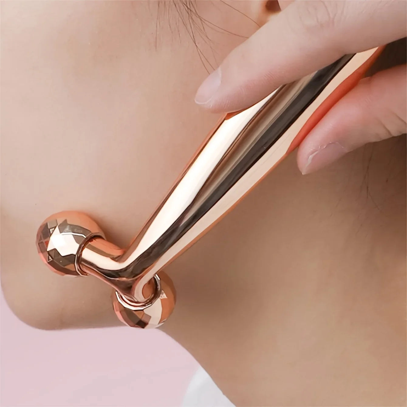One Piece 3D Face Massager 360 Degree Rotating Face Eyes Massage Roller Handheld Y Shaped Face Beauty Tool Beauty Equipment
