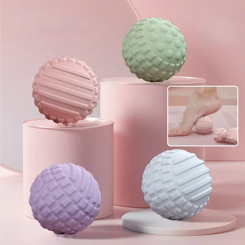 TPR Floating Point Massage Ball for Foot Neck Shoulder Pain Relief Deep Tissue Muscle Relaxation Yoga Fitness Reusable Washable
