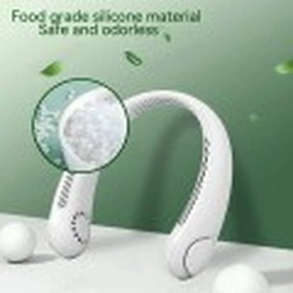 In Stock Hanging Neck Fan Portable Lazy Mini Bladeless Electric Fan Outdoor Kitchen Summer Cooling Artifact