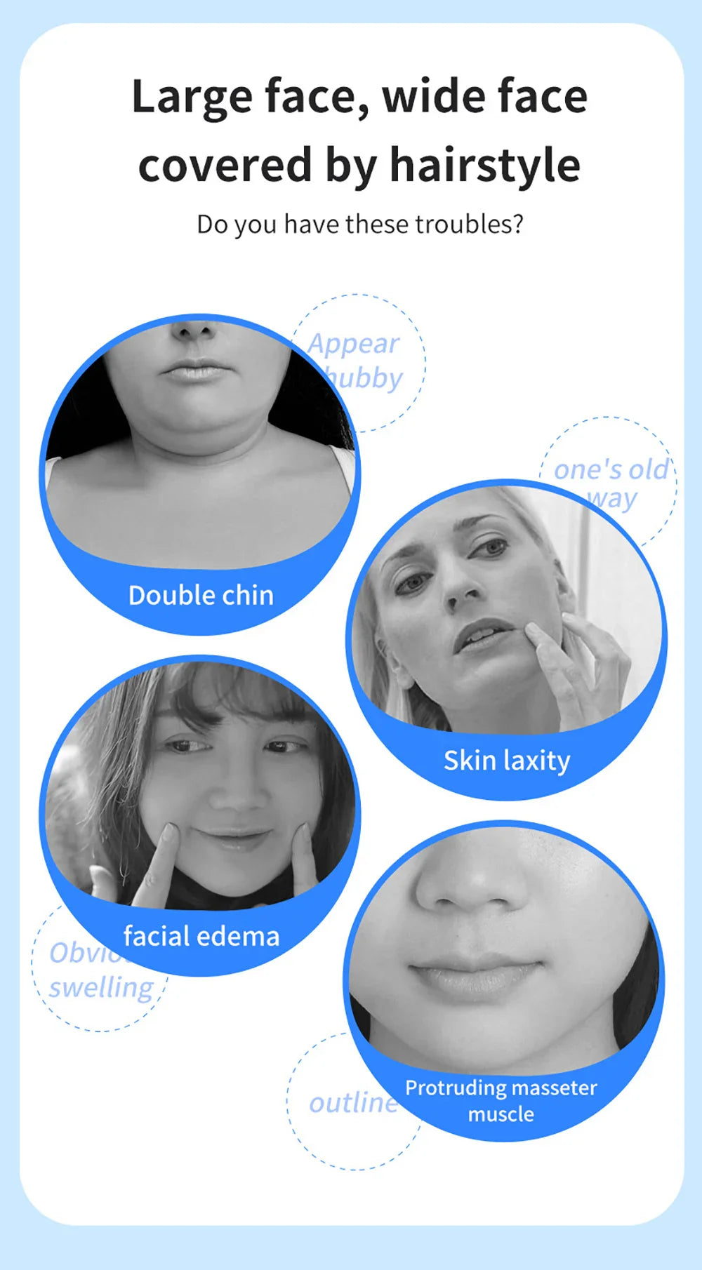 Double Chin Remover Ems Face Lifting Massager Anti Wrinkle Firming Facial Massager V-Face Lift Device Skin Care