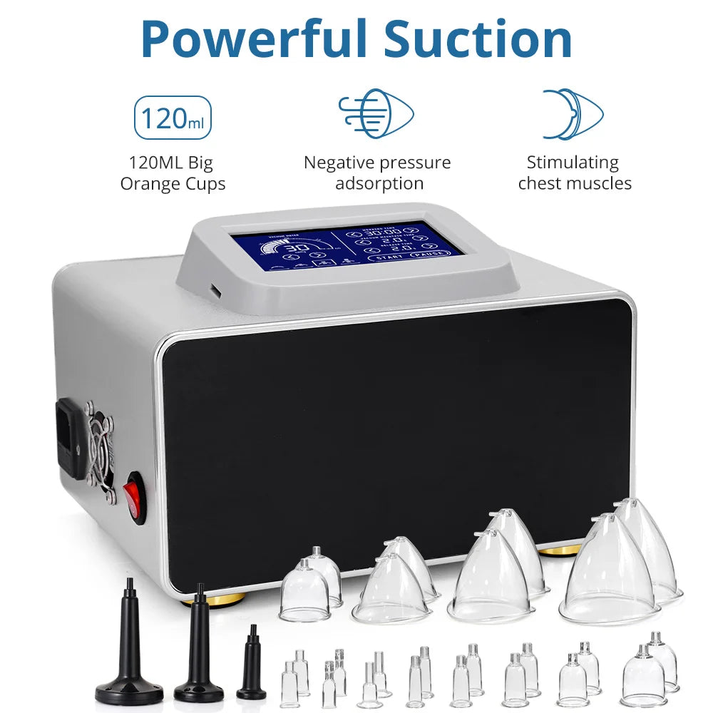 Vacuum Therapy Butt Lift Breast Enlargement Machine Lymph Detox Cupping Massage Slimming Skin Care Body Shaping Equipment