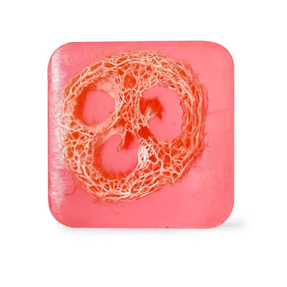 Loofah Rose Essential Oil Soap, Floral Fragrance Women'S Soap, Cleansing And Bathing Deep Cleansing Handmade Soap