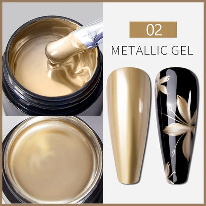 BOZLIN 5ml Sparkling Chameleon Mica Shell Gel Polish Colorful Sequins Manicure Semi Permanent Soak Off Nail Art Gel Varnish