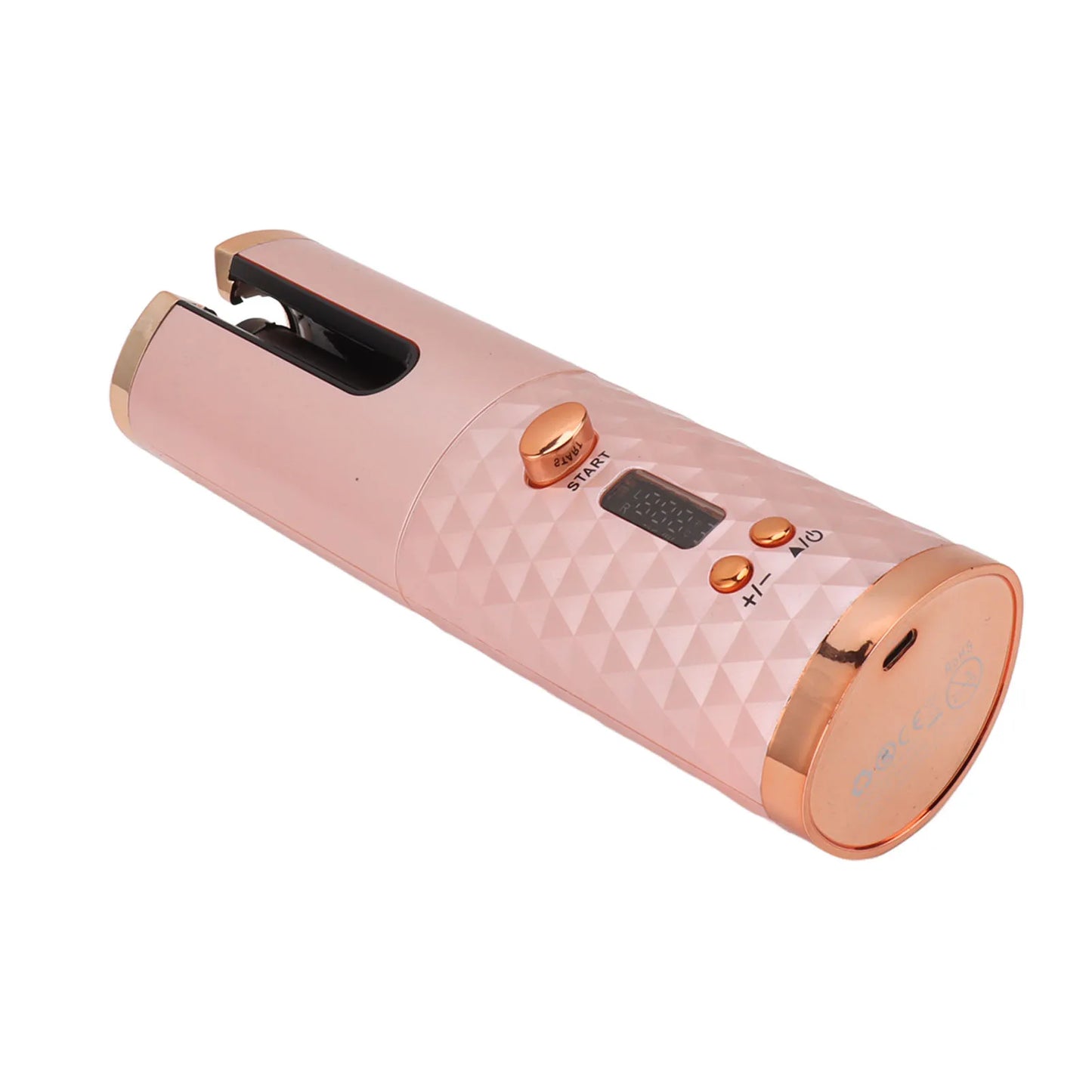 Cordless Automatic Hair Curler Fast Heating USB Rechargeable Portable Curling Wand with Digital Display for Hair Styling