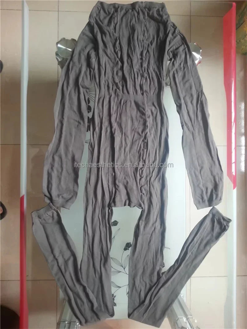 10pcs white bodysuit body suit massage suits disposable vacuum massages costumes for vacuum body massage machine