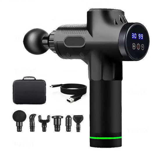 Deep Tissue Massage Gun Portable Facial Muscle Massager Massage Pistool For Back Neck Body Muscle Fitness Tool