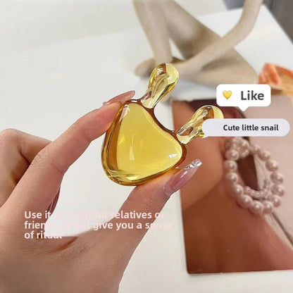 Crystal Snail Facial Massage Tool Eye Roller Gua Sha Stick for Face Contouring and Relaxation Skin Care Beauty Therapy