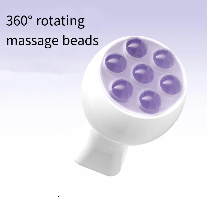 Handheld Pink Crystal Ball Massager Jade Roller Face Roller 360 Degree Rotate Ice Roller Facial Guasha Lift Firm Massage Tools