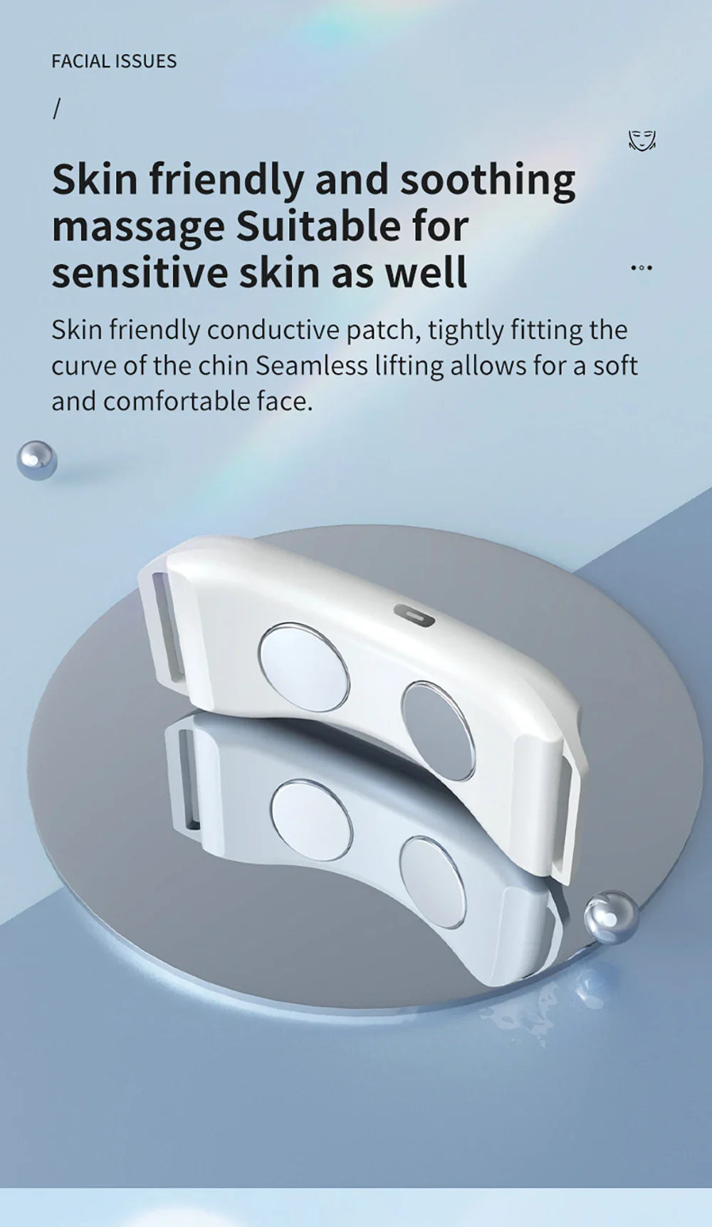 Double Chin Remover Ems Face Lifting Massager Anti Wrinkle Firming Facial Massager V-Face Lift Device Skin Care
