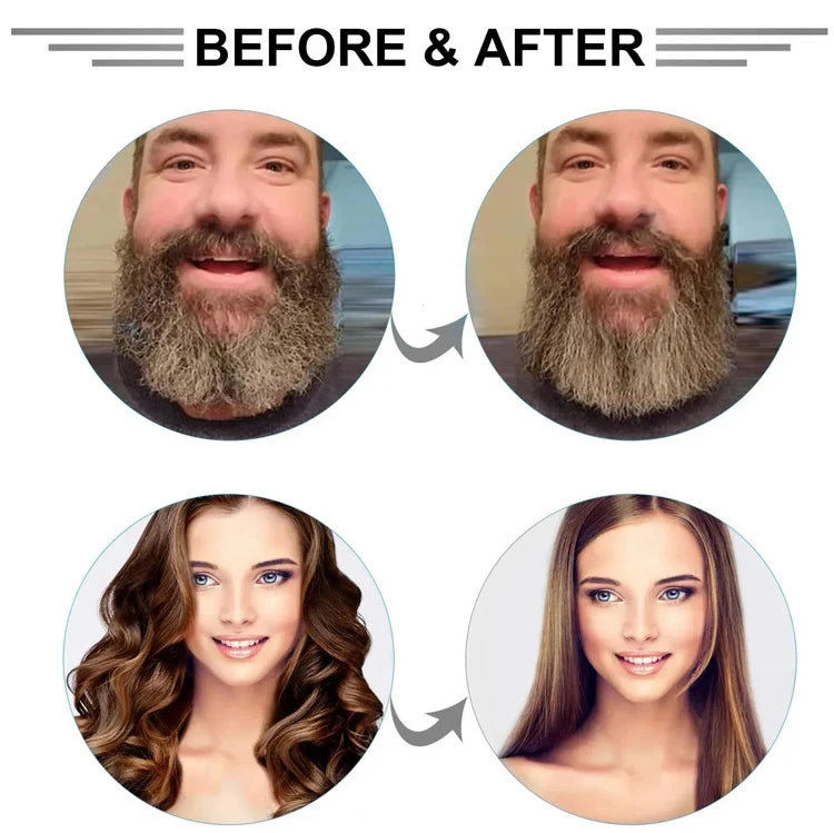 Electric Beard Comb Hair Straightener Brush Hot Hair Brushes Straightener Hair Anti-scalding Ceramic Beard Straightening Brush
