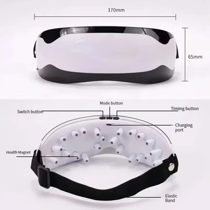 Eye Massager Instrument Electric Silicone Magnetic Massager Eye Care Instrument Eye Massager to Relieve Eye Fatigue Massager