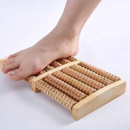 Wooden Foot Massager Roller Reflexology For Stress Fitness Health Care Feet Massage Roller Pain Relief
