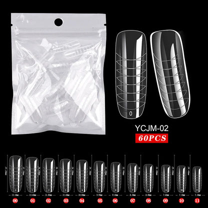 Extension False Nails Art Tips Acrylic Fake Finger Gel Polish Mold Sculpted Full Cover Press on Nails Manicures Accessories Tool