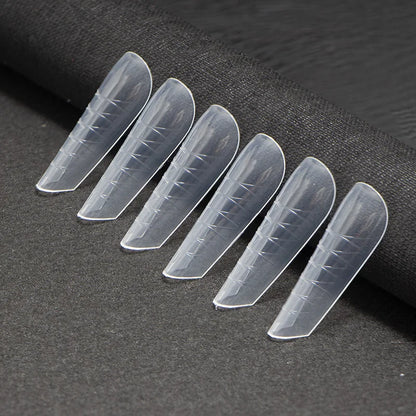 Poly Nail Gel Dual Forms Quick Building Extension Mold  Plastic Curve False Tips UV Builder Nail Art Tool