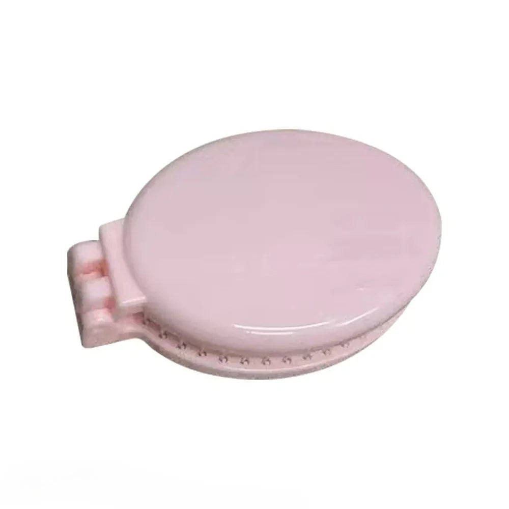 Foldable Travel Hair Brushes with Mirror Portable Folding Pocket Hair Brush Mini Hair Comb Compact Size Hair Massage Comb