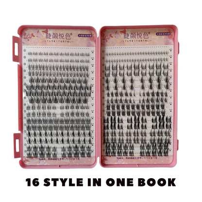 False Eyelashes Mix 32 Rows High-capacity Natural DIY Extension Supplies Lashes Cluster Multi Style Fusion Professional Makeup