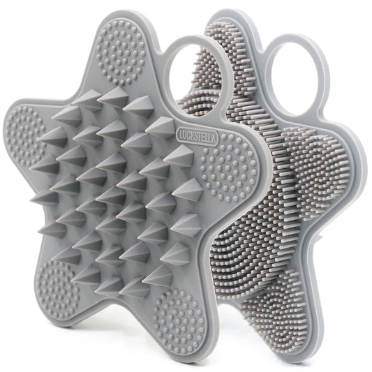 Silicone Shampoo Scalp Hair Brush Massager Head Body Scalp Massage Brush Scalp Massage Brush Comb Magic Handle Brush Spa