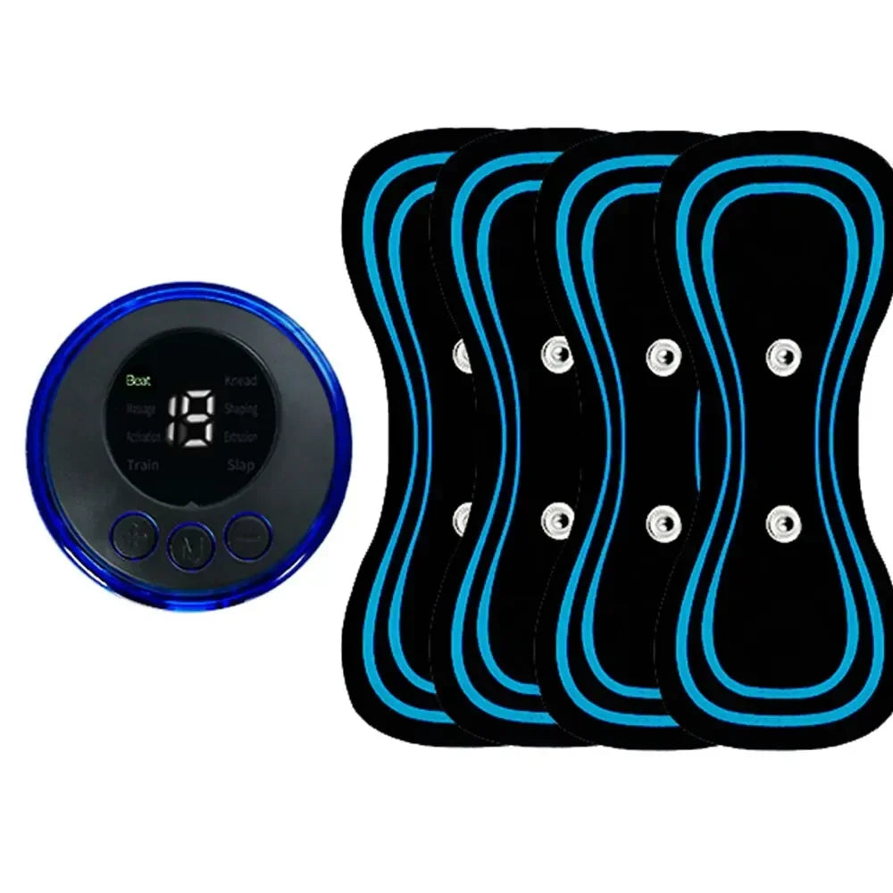 10pc Cervical Massager Replacement Tablet Mini Electronic Pulse Full Body Massage to Dredge Blood Portable Massage Tool