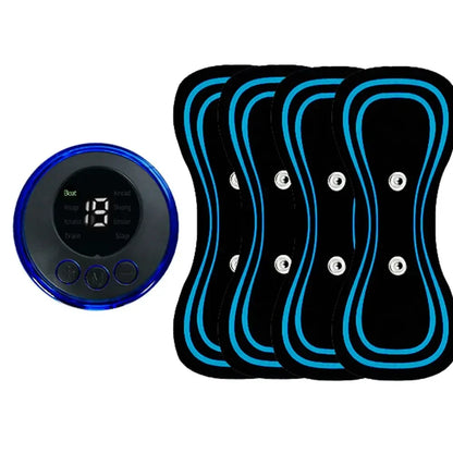 10pc Cervical Massager Replacement Tablet Mini Electronic Pulse Full Body Massage to Dredge Blood Portable Massage Tool