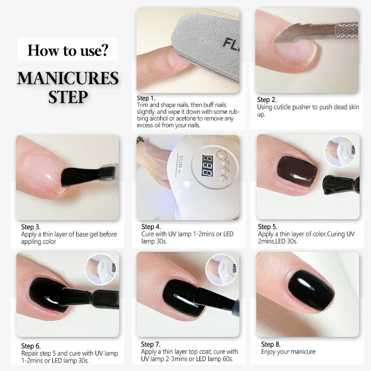 Super White Gel Polish Not Yellowing Super Black Nail Polish 15ml Bottles Private Label Colour Led uv Gel Nail Polish