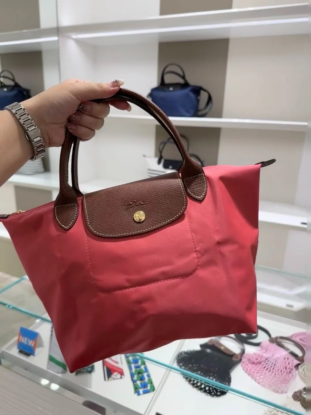 Fashion Long Handled Large Tote Bag Waterproof Women Bags Underarm Dumpling Bag Single Shoulder LONGCHAMP Crossbody Bags