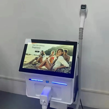 Professional 4-Wave Diode Laser Hair Removal Machine 2025 Portable Soprano Titanium 4000W Epilator for Body & Face Skin Care