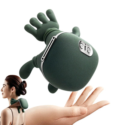 Bionic Neck and Shoulder Massager H-E-A-T Smart Neck Massage Pillow Wireless Kneading Massage Neck Waist Leg Body 3-Level Modes