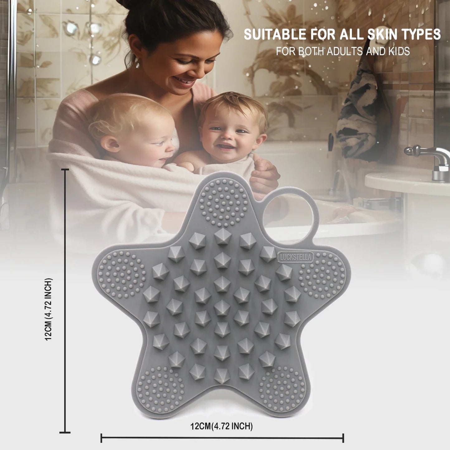 Silicone Shampoo Scalp Hair Brush Massager Head Body Scalp Massage Brush Scalp Massage Brush Comb Magic Handle Brush Spa