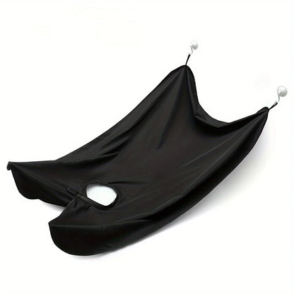 Beard Bib Apron, Beard Bib Hair Catcher for Shaving, Non-Stick Beard Shave Cape with Suction Cups, Grooming Accessories for Men