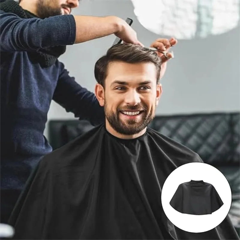 Waterproof Hairdressing Cape Adjustable Barber Salon Cutting Cape Professional Short Style Hair Dye Cape for Coloring & Bleach