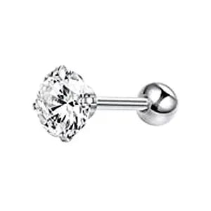 Drperfect Stainless Steel Stud Earrings for Women Men Star Moon Snake Cartilage Screw Back Earring Helix Piercing Jewelry