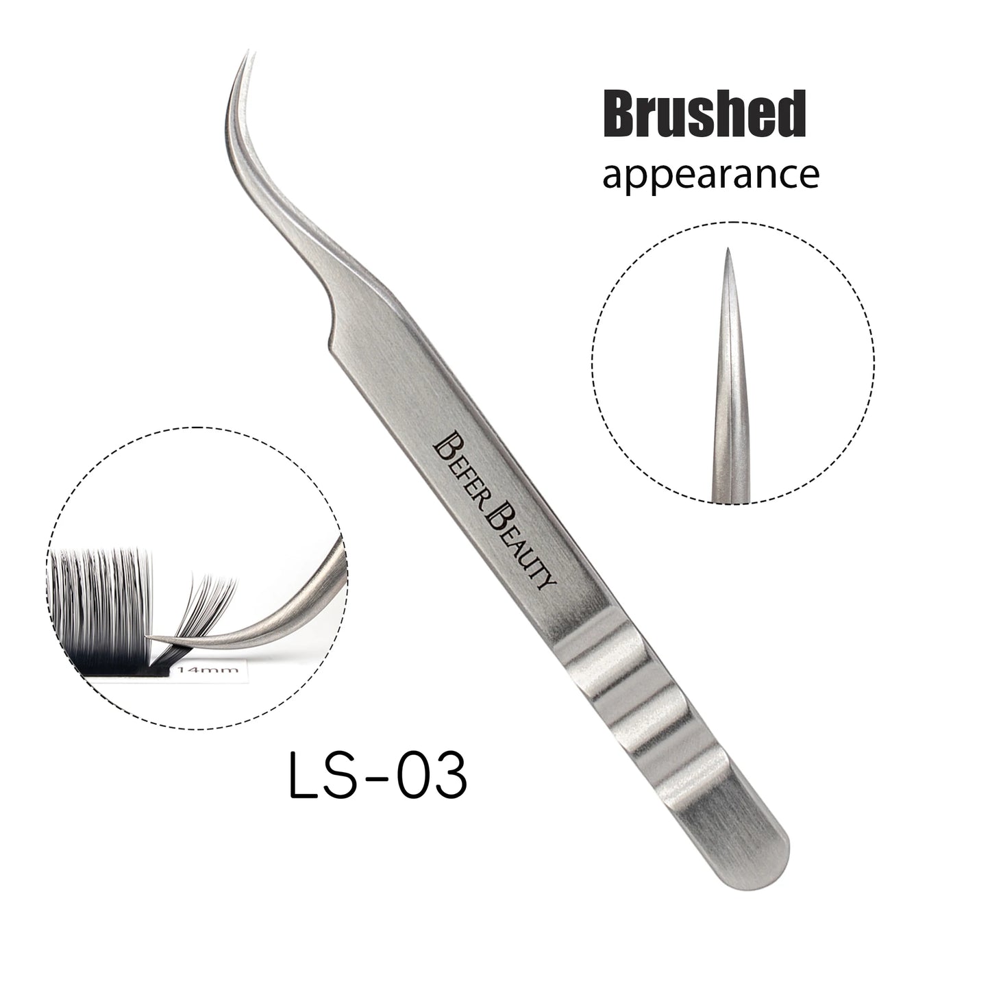 Anti-Static Tweezers Eyelash Extension Professional High Precision Volume Tweezer Stainless Steel Tweezers Antislip Makeup Tool