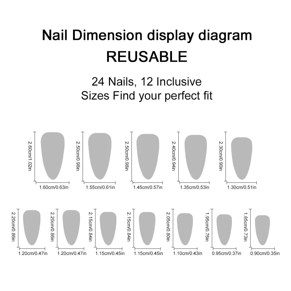 24pcs Sliver Spider Design Fake Nail Halloween Gothic Punk False Nail Tips Wearable European Heavy Metal Almond Press on Nails