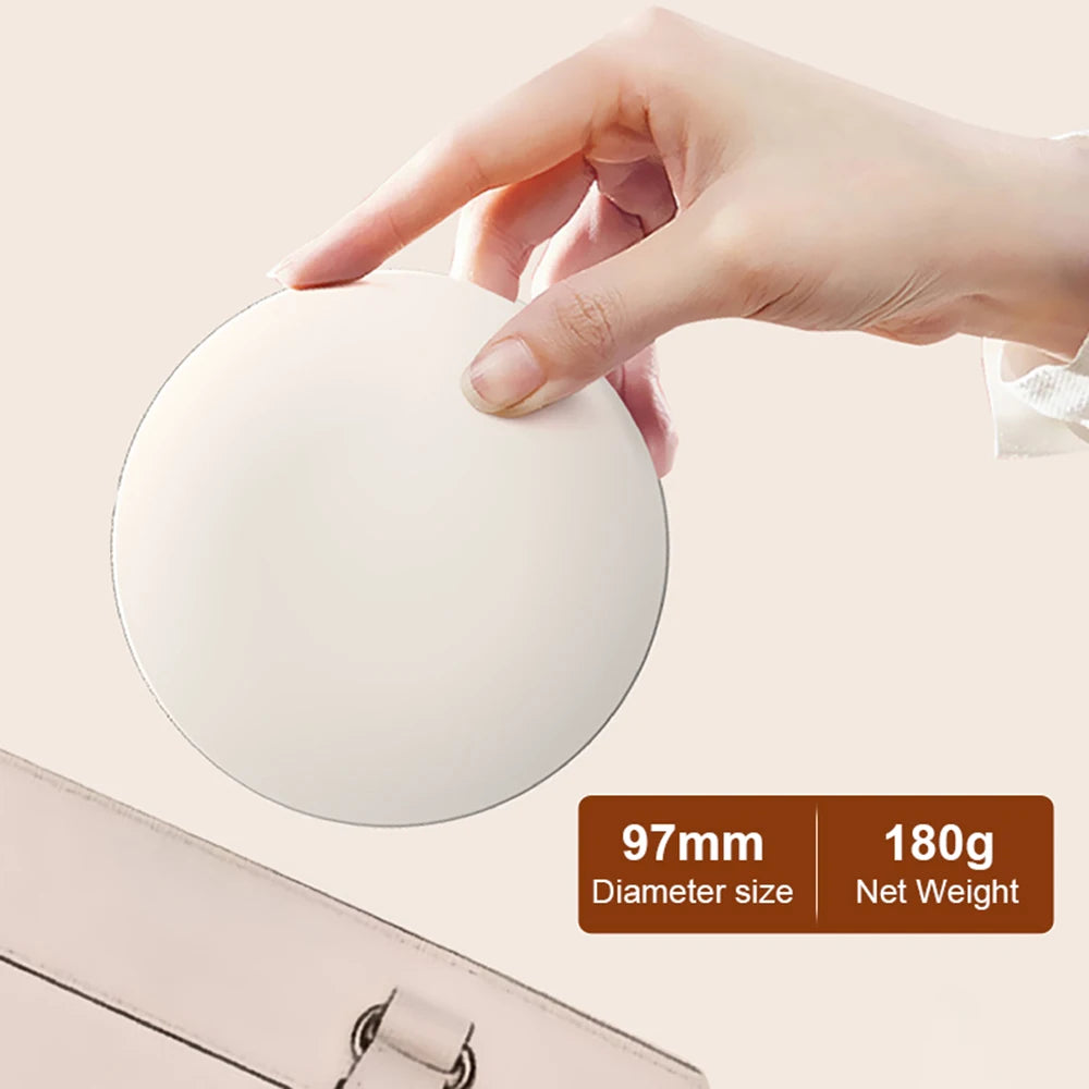 Portable UV Mirror Sunscreen Test Makeup Mirror for Travel Visual Facial Beauty Care Portable Handheld Sun Protection Tester