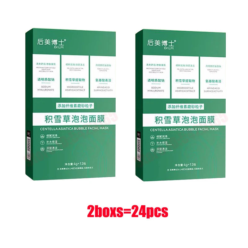 Korean Cosmetics Collagen Bubble Face Sheet Masque Centella Asiatica Purifying Foam Mud  Moisturizing Hydrating Oil Control Mask