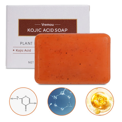 4 Pack Of Natural Plant Essential Oil Soap, Kojic Soap, Turmeric Soap, Moisturizing Cleansing Soap - Bath Body Soap Gift Box