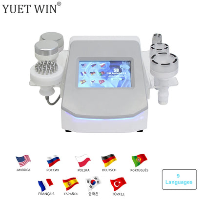 120K Ultrasonic Cavitation Machine Vacuum Slimming Body Massage Anti-cellulite Skin Tightening Lifting Beauty Device 6 in 1