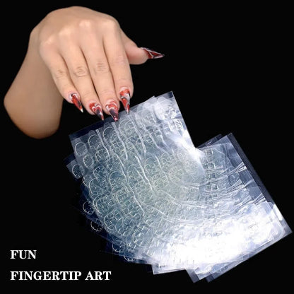 6000Pcs Double-Sided Nail Adhesive Stickers Waterproof Breathable Transparent False Nail Glue Sticker Jelly Nail Tips DIY Tools
