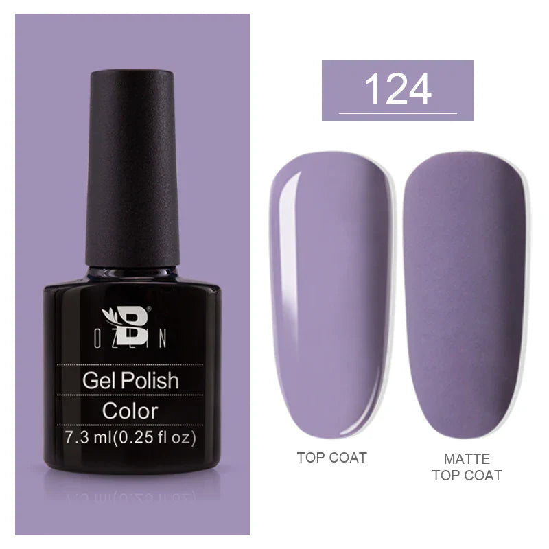 BOZLIN 5ml Sparkling Chameleon Mica Shell Gel Polish Colorful Sequins Manicure Semi Permanent Soak Off Nail Art Gel Varnish