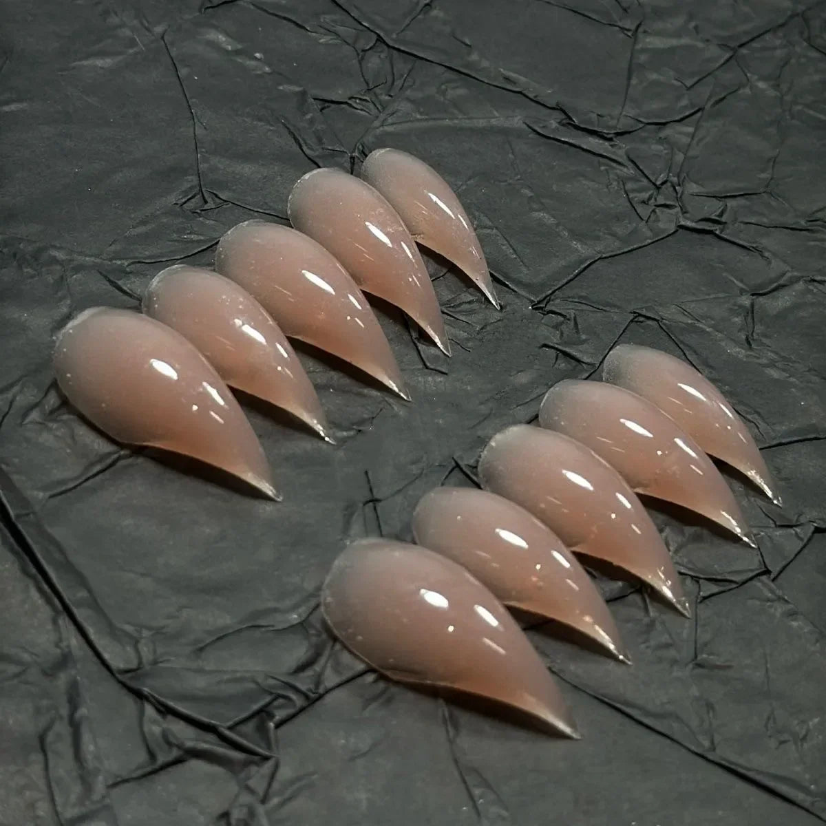 Handmade 10PCS Dragon Shape Claw Press On Nails Thick Reusable Long False Nails Short Acrylic Fake Nail With Glue Nail Supplies