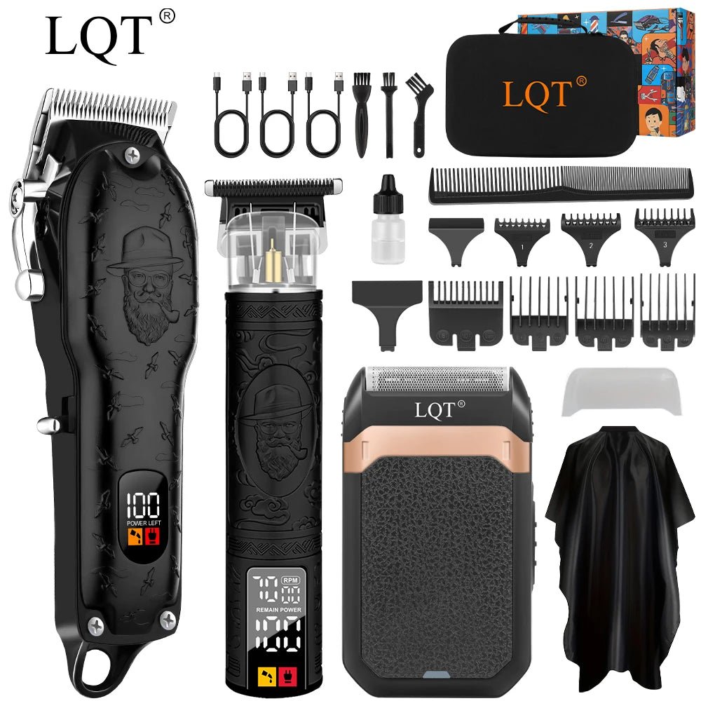 Professional Barber Tools: Cordless Electric Hair Clipper for Men,Beard Care Kit,Hair Clipper & Electric Shaver Set,Men's Gifts