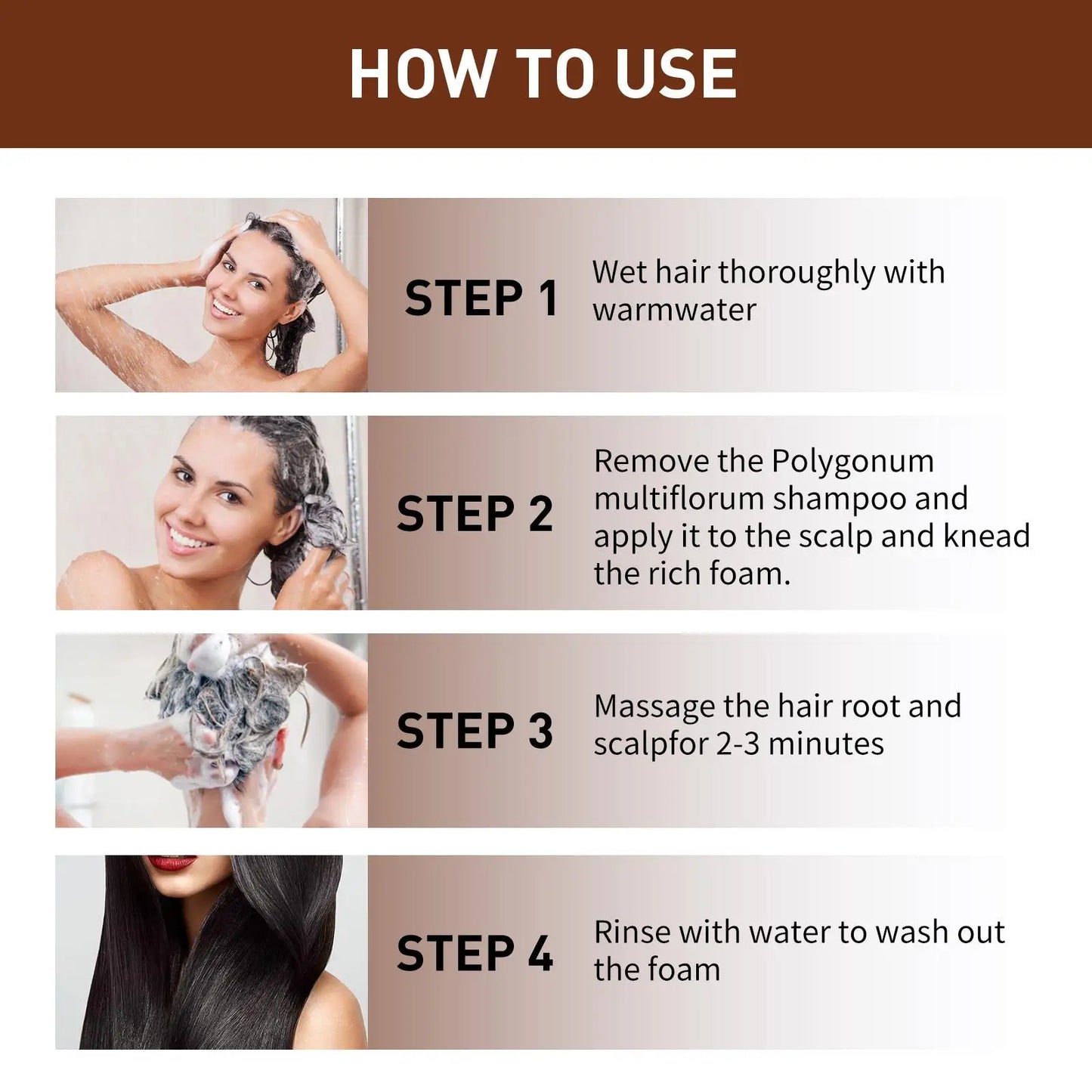 1/3/5/10Pcs Hair Darkening Shampoo Bar Natural Organic Polygonum Essence Hair Darkening Shampoo Bar Soap Mild Formula Hair Care
