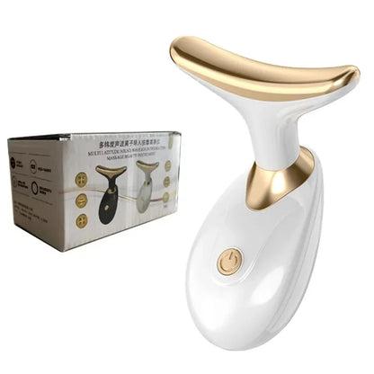 3 In 1 Face Massager Neck Facial Eye Massage Introducer Microcurrent Skin Rejuvenation Anti Aging Beauty Device Dropshipping