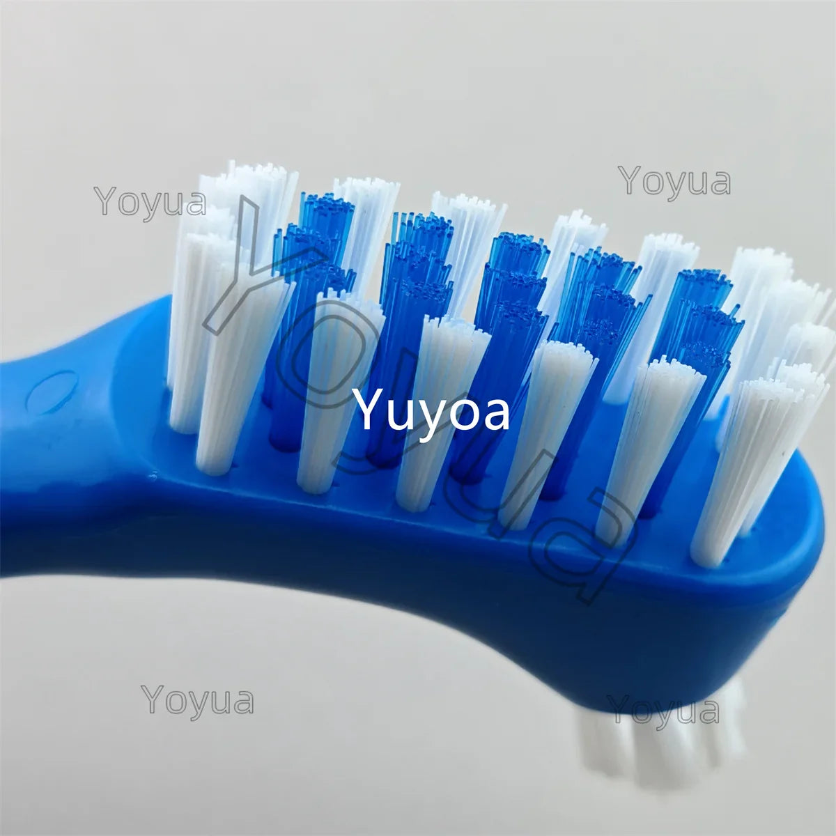 30pcs Denture Cleaning Brush Hard Dual Heads Gum Cleaner False Teeth Brush Oral Cleaning Tools