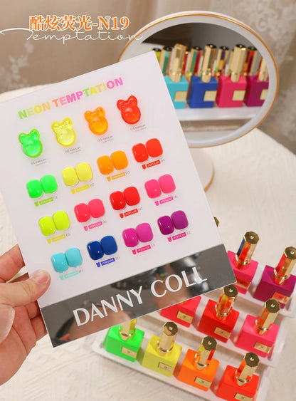 Spring Summer Colourful Fluorescence Gel Nail Polish Set Soak Off Noctilucent Color UV LED Varnishes Nail Art Candy Gel Polish