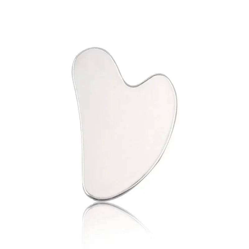 Gua Sha Natural Stainless Steel Scraper Massager Facial Skin Care Guasha Board Face Massager Board Heart Shape Body Relaxation