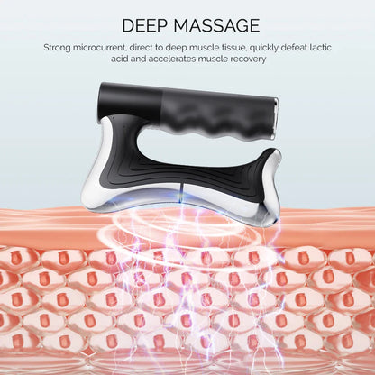 Fitness Muscle Scraping Massager Electric Fascia Knife Vibration Gua Sha Scraper Back Leg Body Relaxation Stainless Steel