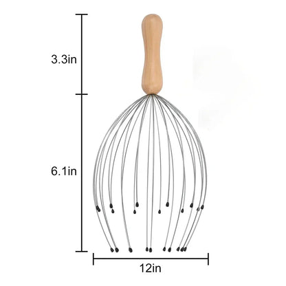 Head Massager Head Scratching Octopus Scalp Pet Head Massage Non Soul Extractor Divine Tool Extracting Healthy Hair Itch Relieve