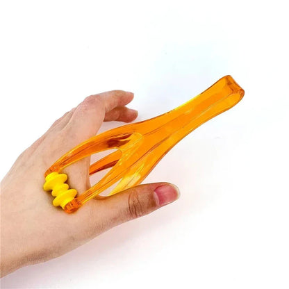 Mini Finger Joints Roller Massager Hand Elastic Massage Clamp with Elastic Handle for Finger Blood Circulation Muscle Relaxation