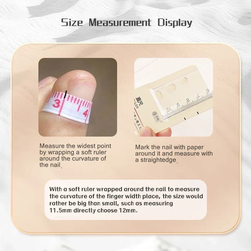 10PCS Handmade Press on Nails Reusable Adhesive False Nails Fake Nails Wearwable Manicure Art Finger Tips Decoration Fashionista